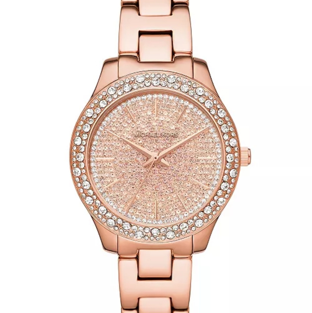MICHAEL KORS- Women's Liliane Three-Hand Rose Gold-Tone Stainless Steel - Picture 6 of 9